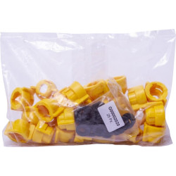 Antgalio dangtelis, bajonetinis, SW8/10, geltonas, su tarpine, Geoline 8253077P025