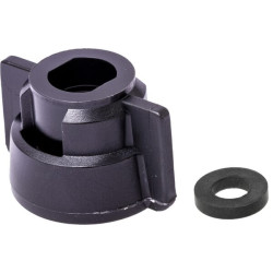 Purkštuko dangtelis, bajonetinis, SW11, juodas, su tarpine, Geoline 8253071P025