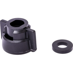 Purkštuko dangtelis, bajonetinis, SW11, juodas, su tarpine, Geoline 8253071P025