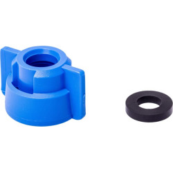Antgalio dangtelis, bajonetinis, Ø12,6, mėlynas, su tarpine, Geoline 8253015P025