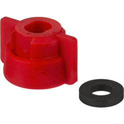 Antgalio dangtelis, bajonetinis, SW10, raudonas, su tarpine, Geoline 8253008P025