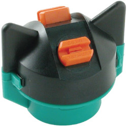 Dvigubas antgalio dangtelis, bajonetinis, SW8, juodas, su tarpine, Hypro 152607TC