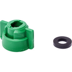 Antgalio dangtelis, bajonetinis, SW8/10, žalias, su tarpine, Geoline 8253078P025