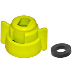 Purkštuko dangtelis, bajonetinis, SW8, geltonas, su tarpine, Geoline 8253001P025