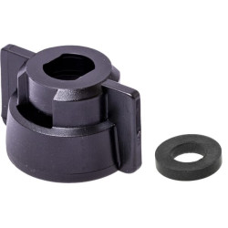 Purkštuko dangtelis, bajonetinis, SW10, juodas, su tarpine, Geoline 8253049P025