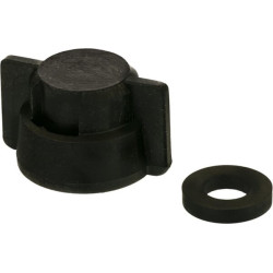 Uždengimo dangtelis, bajonetinis, juodas, su tarpine, Geoline 8253040P025