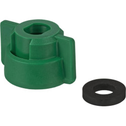 Antgalio dangtelis, bajonetinis, SW10, žalias, su tarpine, Geoline 8253010P025