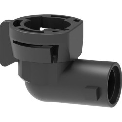 Greito prijungimo jungtis 90° dangteliui, juoda, vidinė-vidinė jungtis 40291401