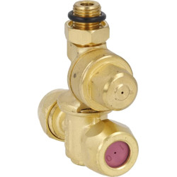 Dvigubas žalvarinis antgalio laikiklis 1,0/1,2 F20002A