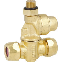 Dvigubas žalvarinis antgalio laikiklis keraminei plokštelei F20002