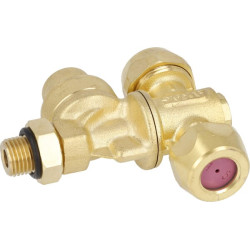 Dvigubas žalvarinis antgalio laikiklis keraminei plokštelei F20002