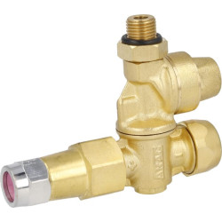 Dvigubas reguliuojamas žalvarinis antgalio laikiklis H1,2 P.1,5 F20003