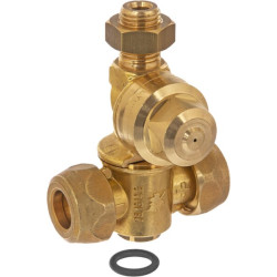 Antgalio laikiklis, 2 padėčių, žalvarinis, 1/4 colio, 7561710A