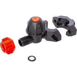 Antgalio laikiklis DCV 3/8" BSP, spaustukas 3/4" vamzdis 402055