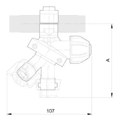 Antgalio laikiklis ISO 3 padėčių spaustukas, 3/4" tipo 4012255