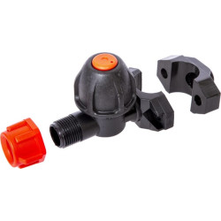 Antgalio laikiklis DCV 3/8" BSP, spaustukas 1/2" vamzdelis 402035