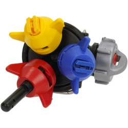 Purkštuko laikiklis, pilnas, 3 padėčių, 1 žarnos antgalis 65004036100000