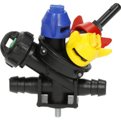 Pilnas antgalio laikiklis, 3 padėčių, 2 žarnos antgaliai 65004036100001