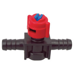 Antgalio laikiklis, 1 krypties, 2 žarnos antgaliai, RAU sistema, su apkaba 65004055070210