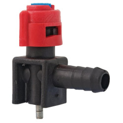 Purkštuko laikiklis, 1 krypties, 1 žarnos antgalis, RAU sistema su varžtiniu laikikliu 65004046080510