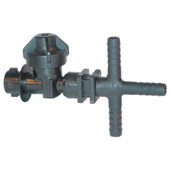 Antgalio laikiklis ISO dcv trigubas 3/8" žarnos antgalis 19351213406NYB