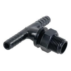 T formos žarnos jungtis 2x3/8"-11/16"AG 8120NYB406TD