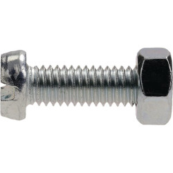 Varžtas ir veržlė antgalio laikikliui, cinkuoti 400100