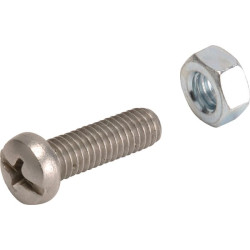 Kaištis ir veržlė (po 200 vnt.) ARAG 400101P200