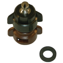 Oro įpurškimo necentrinis antgalis TDOC 80° 05 rudas žalvaris Agrotop TDOC8005