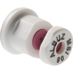 Plokščias vėduoklės formos antgalis MSI 160° 08 baltas keraminis Albuz MSI08WHITE