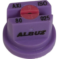 Plokščias vėduoklinis antgalis AXI 80° 025 violetinis keraminis Albuz AXI80025