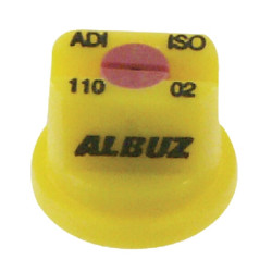 Plokščias vėduoklinis antgalis ADI 110° 02 geltonas keraminis Albuz ADI11002