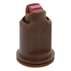 Dvigubo vėduoklinio oro įpurškimo antgalis CVI TWIN 110° 05 rudas keraminis Albuz CVITWIN11005