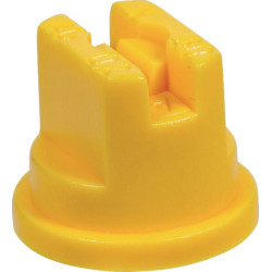 Plokščias vėduoklinis antgalis SF 80° 02 geltonas plastikinis ASJ SF08002