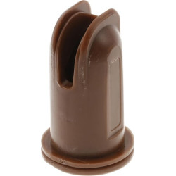 Plokščias vėduoklės formos antgalis BX, rudas, plastikinis, ASJ BX060