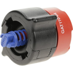 Dvigubas plokščias vėduoklinis antgalis „Guardian AIR Twin“ 110° 04, raudonas, plastikinis, „Hypro GAT11004“