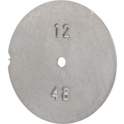 Dozavimo angos plokštelės Ø kiaurymė 1,2 mm, nerūdijančio plieno 0500301C0300