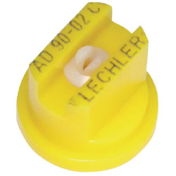 Plokščias vėduoklinis antgalis AD 90° 02 geltonas keraminis Lechler AD9002C