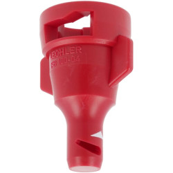 Ne centre esantis trąšų purkštukas FB 04, raudonas, plastikinis, FB04