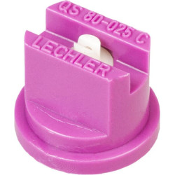 Plokščias vėduoklinis antgalis QS 80° 025 violetinis, keraminis, Lechler QS80025C