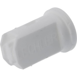 Oro įpurškimo dvigubas vėduoklinis antgalis IDKT 120° 08, baltas plastikinis, IDKT12008POM