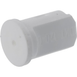 Oro įpurškimo dvigubas vėduoklinis antgalis IDKT 120° 08, baltas plastikinis, IDKT12008POM