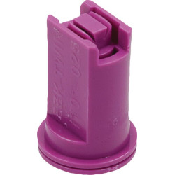 Dvigubas vėduoklinis oro įpurškimo antgalis EZK-TWIN 110° 025 violetinis plastikinis MMAT EZKTWIN110025