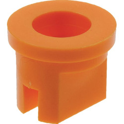 Plokščias vėduoklės formos antgalis RS 110° 01 oranžinis plastikinis MMAT RSMM11001