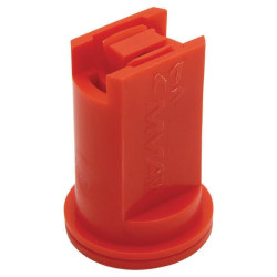 Dvigubas vėduoklinis oro įpurškimo antgalis EZK-TWIN 110° 04 raudonas plastikinis MMAT EZKTWIN11004