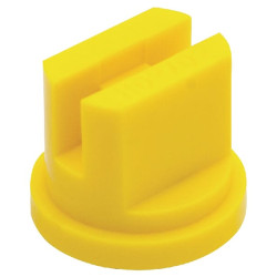 Plokščias vėduoklinis antgalis RS 110° 02 geltonas plastikinis MMAT RSMM11002