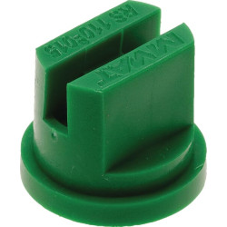 Plokščias vėduoklės formos antgalis RS 110° 015 žalias plastikinis MMAT RSMM110015