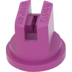 Plokščias vėduoklės formos antgalis RS 110° 025 violetinis plastikinis MMAT RSMM110025