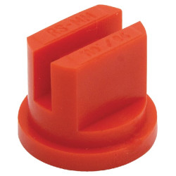 Plokščias vėduoklinis antgalis RS 110° 04 raudonas plastikinis MMAT RSMM11004