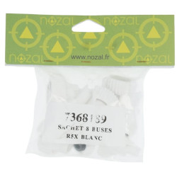 Trąšų purkštukų rinkinys (8 vnt.) R5X 08 baltas R5X08P008